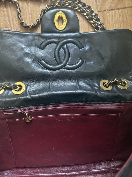 Оригинална чанта Chanel Jumbo CC Maxi XL Logo 24K Gold-Plated Bag