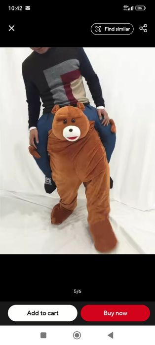 Costum carnaval urs care cară