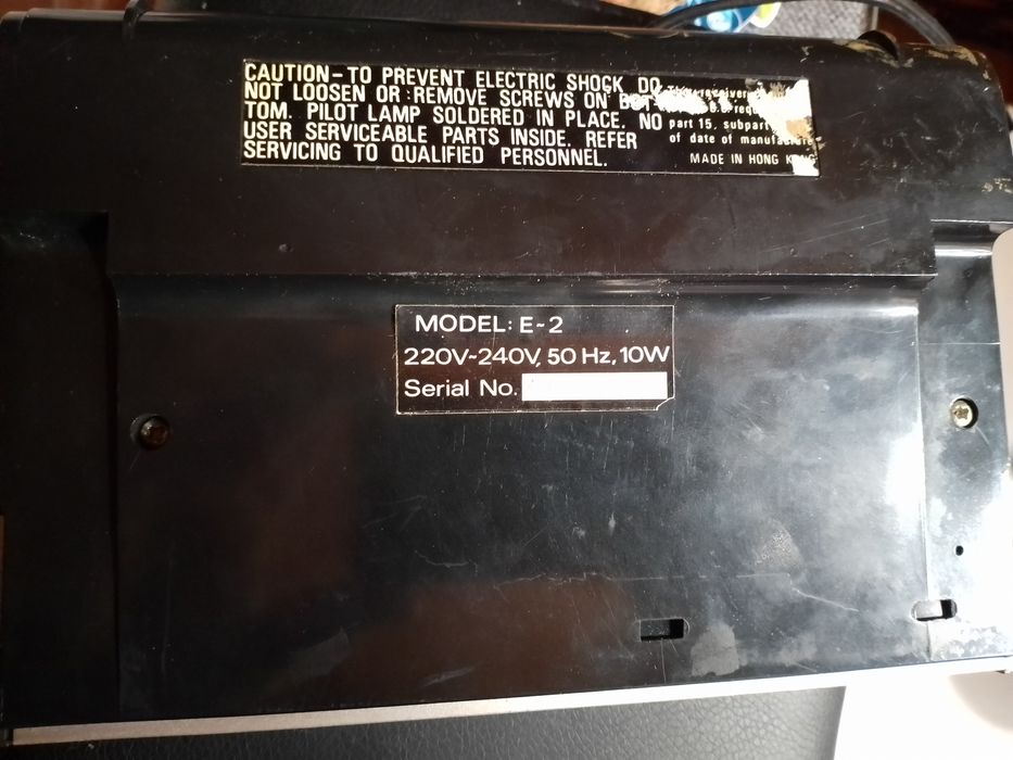 Vintage Realtone E-2 radio digital 24h alarm clock