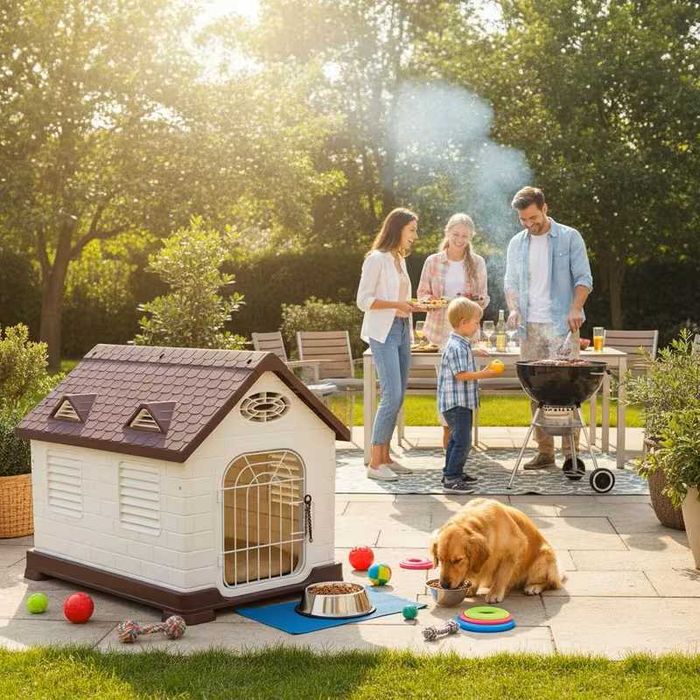 Външна водоустойчива къща за кучета, котки и други домашни любимци