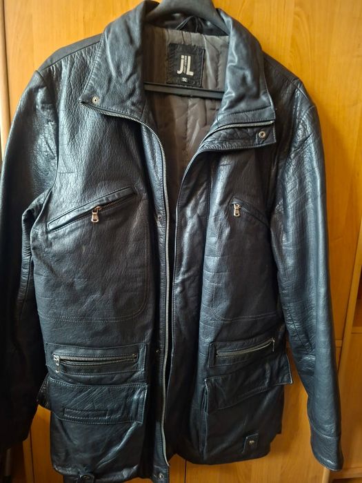 Кожаная мужская куртка