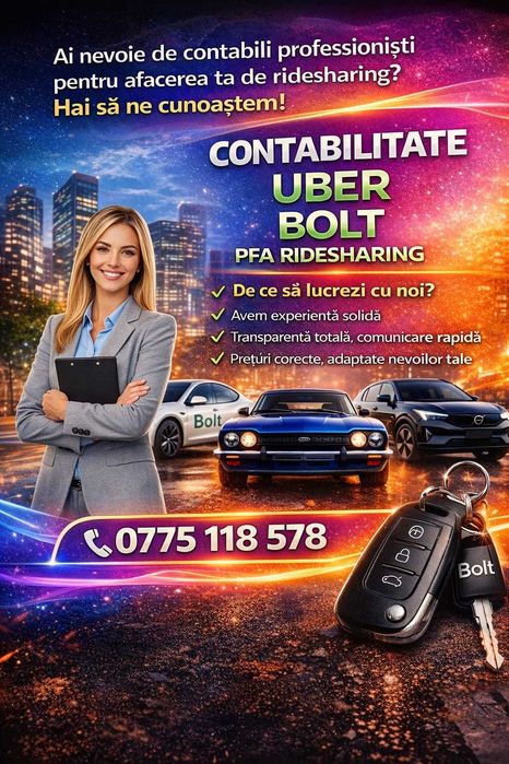 PFA UBER / BOLT – Contabilitate și înființare
