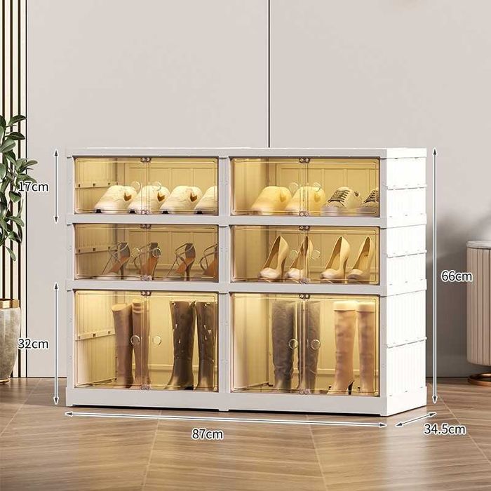 Обувница  Стойка для обуви 9 яруса Пластиковый шкаф для хранения обуви