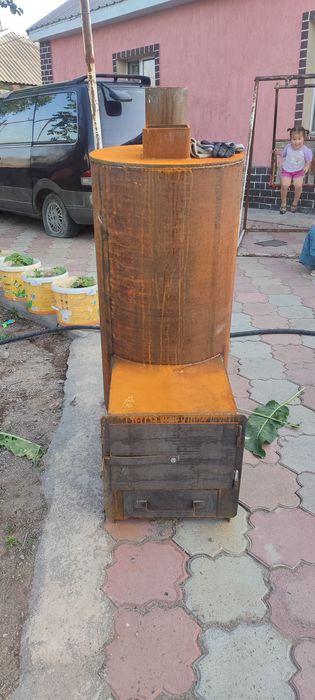 Печь для бани с 10 мм трубы