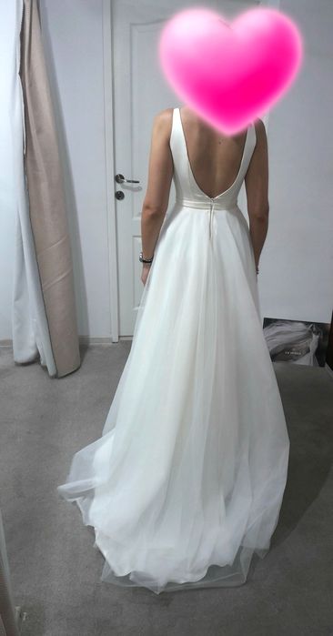 Rochie mireasa simpla si eleganta+ VOAL !!! 38