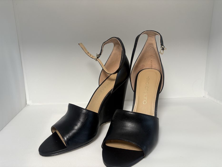 Sandale cu platforma “Eva Longoria” 37 Piele