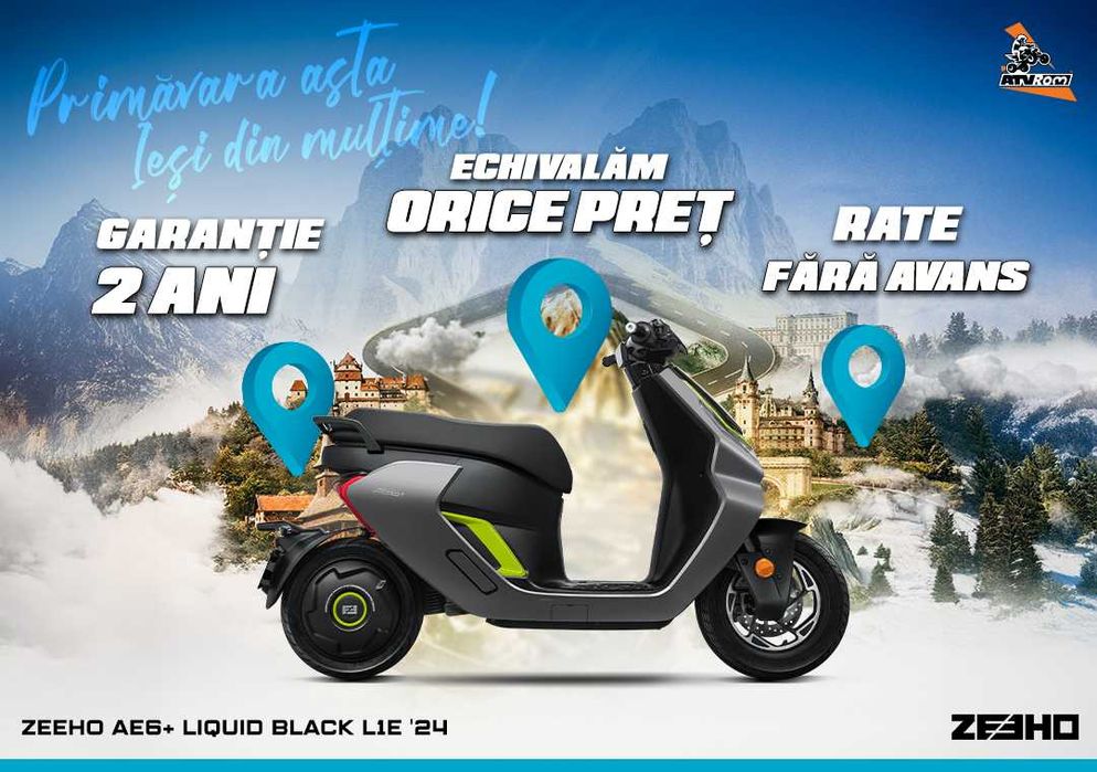 Scuter CFMOTO ZEEHO AE6+ Liquid Black L1e '24