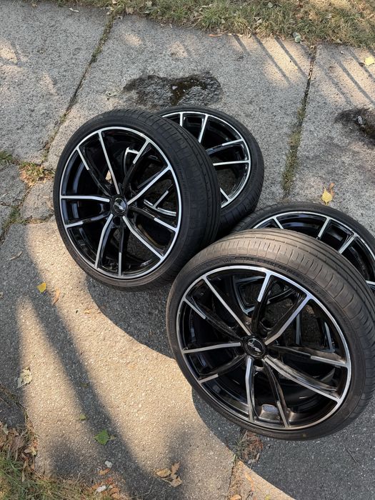 Jante Aliaj Brock B38 R19 5x112 + Anvelope Vară NOI 225/35 R19