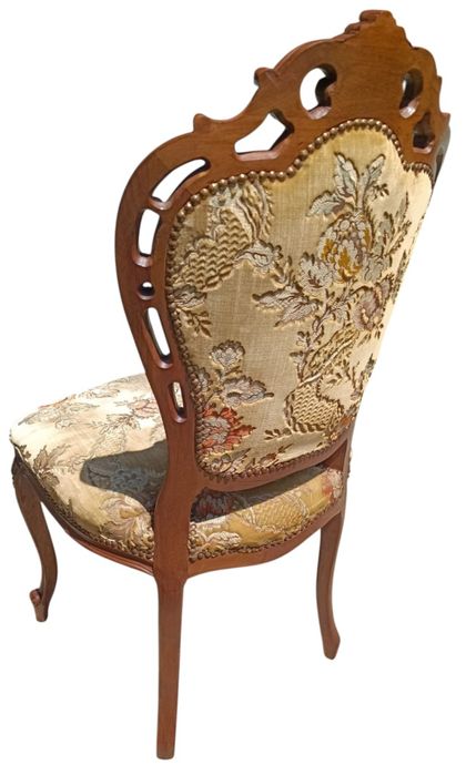 Sufragerie BAROC ( Masa , Scaune , Vitrina , Comoda ) Lemn masiv Nuc