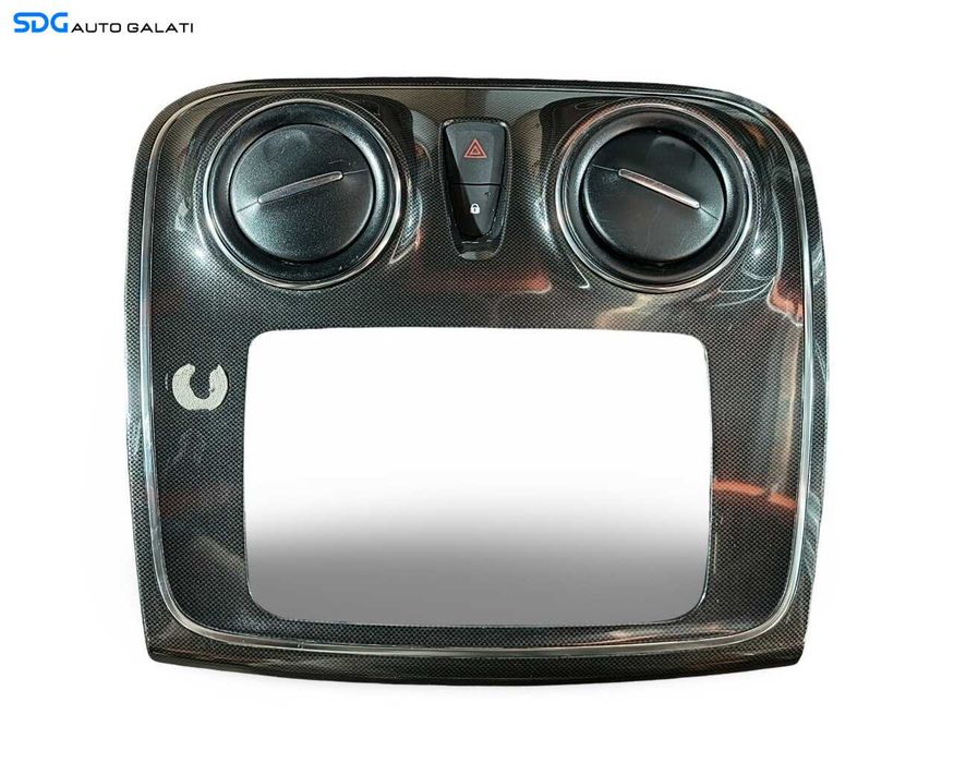 Rama Consola Ornament Grila Gura Ventilatie Aerisire Bord Central Dacia Logan 2 2012 - 2020 Cod 682607451R [LR6456]
