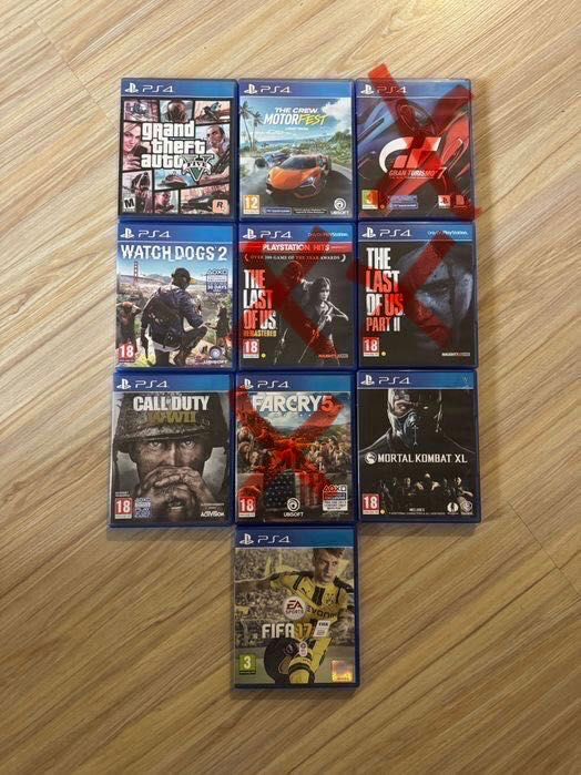 Playstation 4 slim 500GB с два джойстика +6 игри