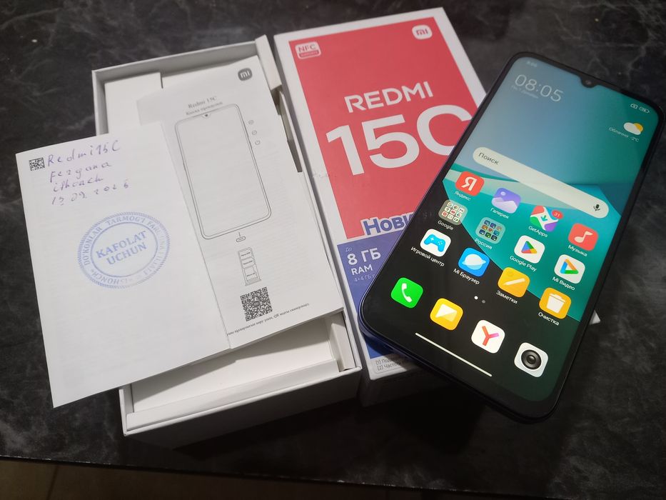 Redmi 15C ideal tiniq 128GB hotirasi 2 sim karta imeyka bo'gan