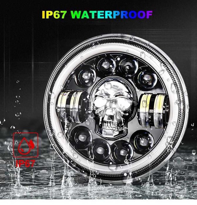 Set Faruri RGB JEEP WRANGLER JK 2007-2017 Nissan Patrol “SKULL”