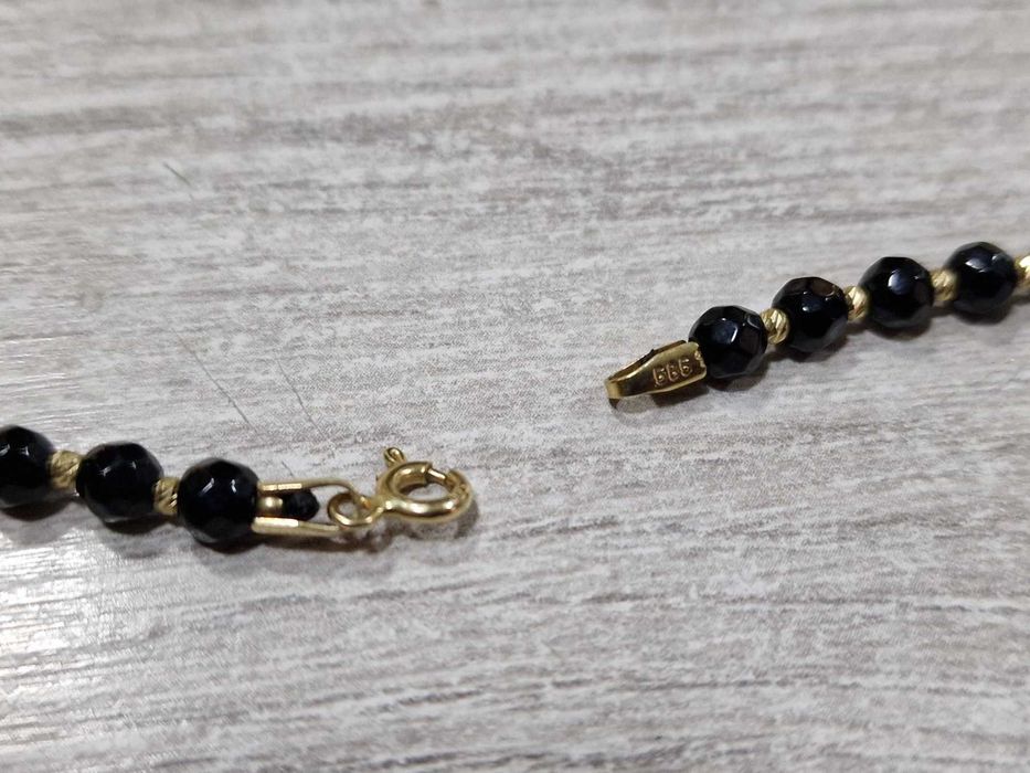 Гердан със златни звена 14К 585 / мъниста / 14.13 гр