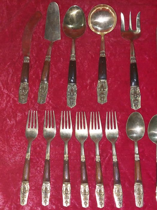 Набор латунавай ложка вилки Таиланд