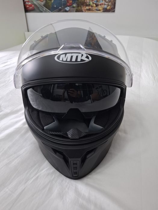 Casti moto MTR cu aerisire si viziere solare