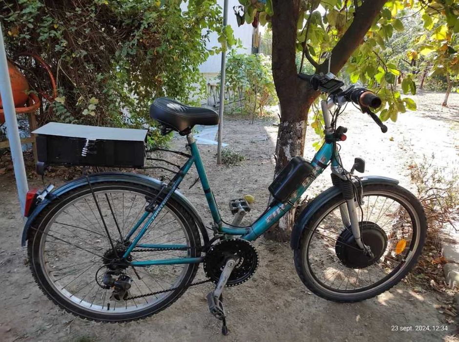 Bicicleta electrica 26 inch 37km/ora baterie mare motor de 500W