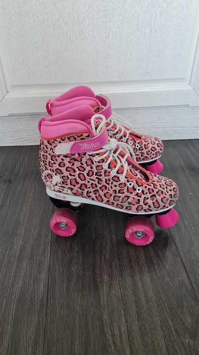 Ролкови кънки SFR Vision II Canvas Leopard-№38+чанта +протектори