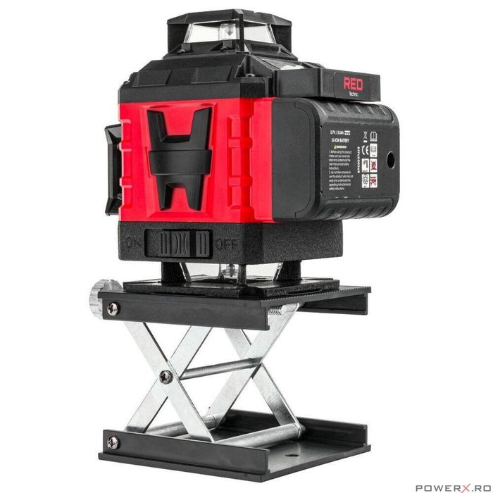 Laser nivel 360°, cu linii incrucisate 4D, verde, distanta 40m, Red