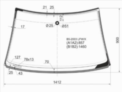 Стекло лобовое Volkswagen Passat
