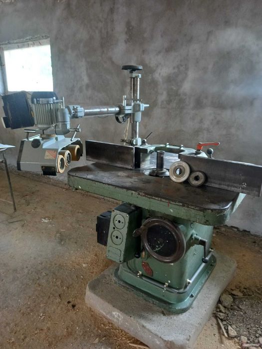 Freză verticală lemn industrială 380V + avans automat CO-MATIC AF34