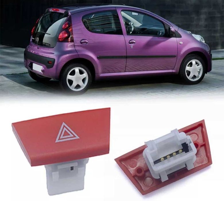 Бутон за аварийните светлини за Citroen C1 Peugeot 107 Toyota Aygo