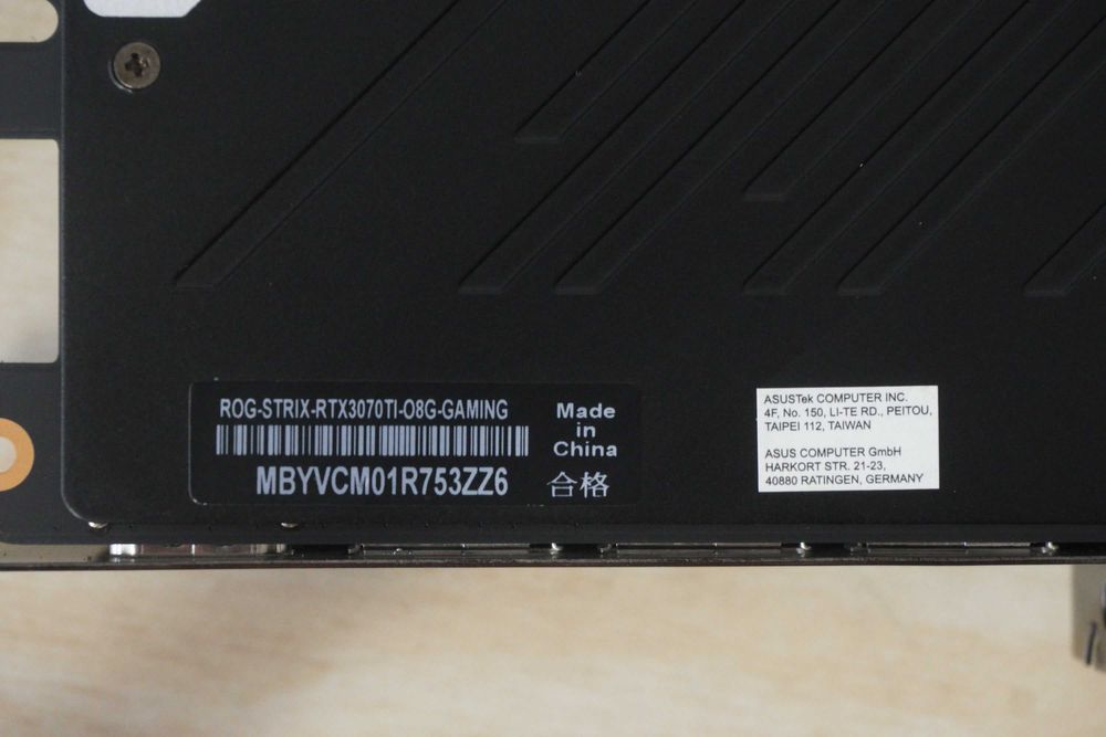 RTX 3070 Ti 8GB Asus Strix Nvidia GPU видеокарта/ вкл. ДДС