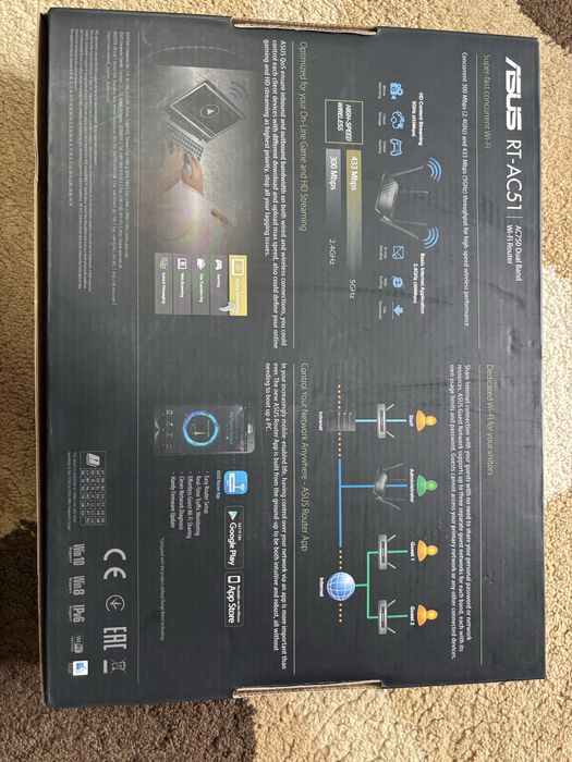 ASUS RT-AC51 AC750 Dual Band Wi-Fi Рутер