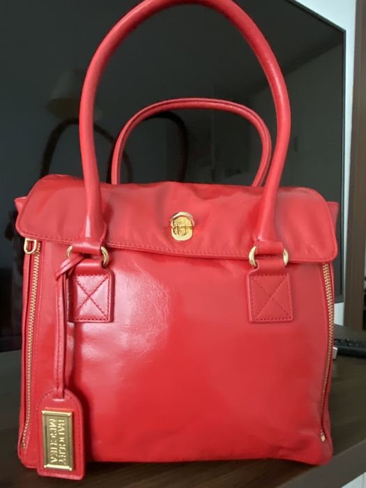 Badgley mischka  естествена кожа чанта