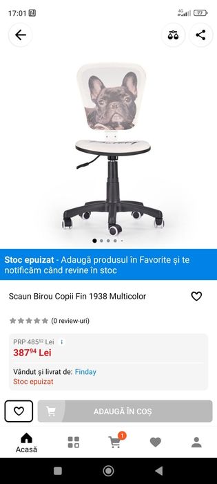 Scaun birou copii