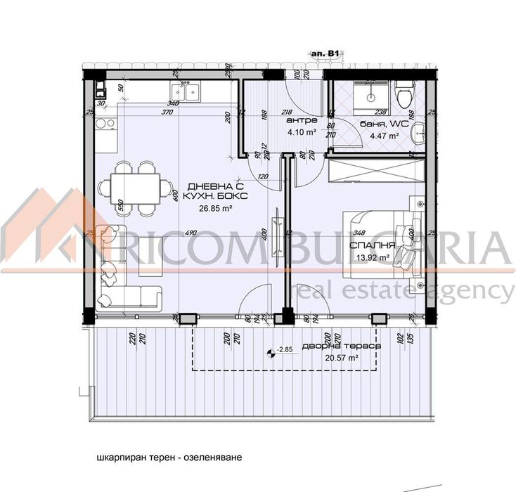 Продава се Двустаен апартамент в Варна, Виница - 69 кв.м за 1182 €/кв.м - Снимка #1
