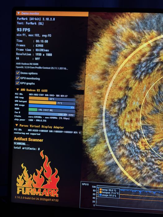 AMD RX 6600 Asus Dual 8 GB