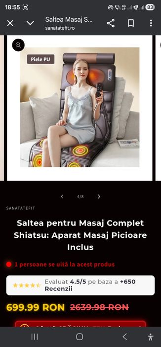 De vânzare saltea pt masaj complet