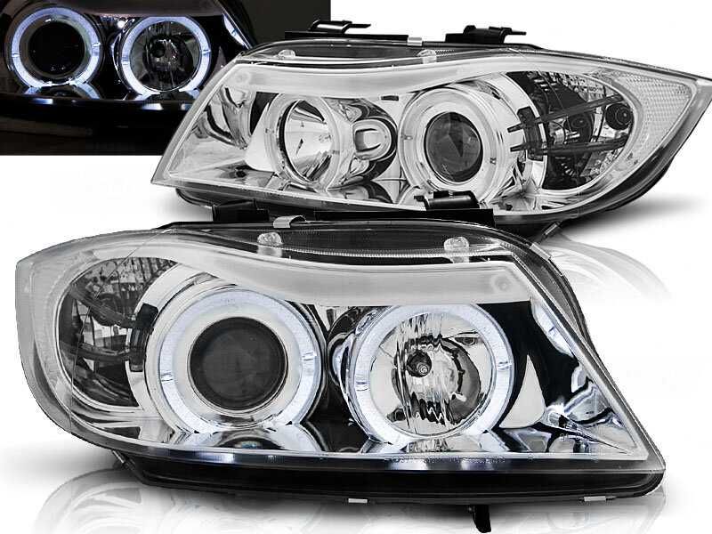 Faruri angel eyes pentru Bmw E90 limousine / touring