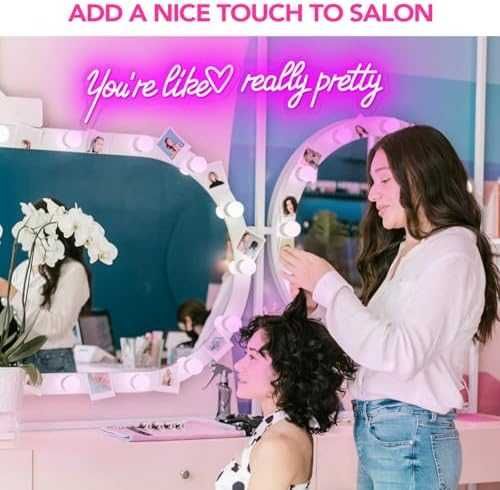 LED неонов надпис You're Like Really Pretty 82см розов USB знак стена