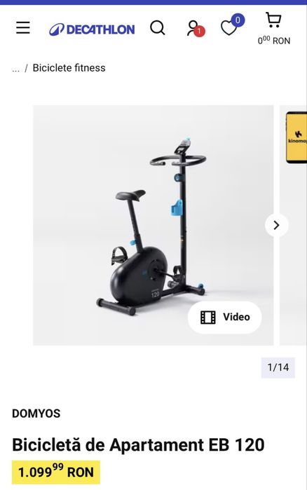 Bicicleta de apartament