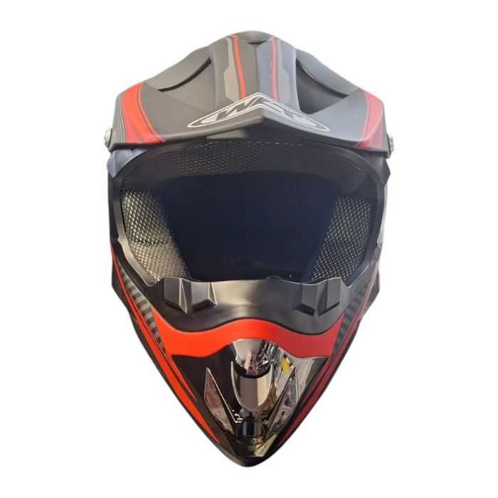 Каска мотор крос Детска Red /Blue  два цвята