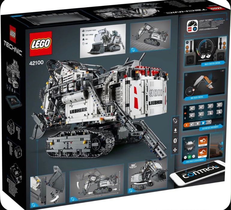 Конструктор LEGO Technic 42100 Экскаватор Liebherr R 9800