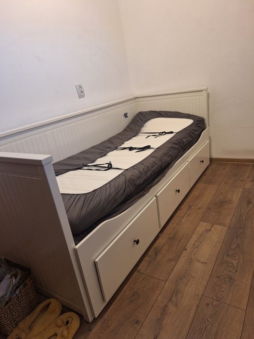 Divan Ikea alb cu 2 saltele