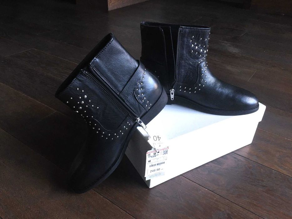 Cizme / ghete piele naturala Zara mar.40