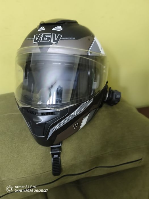 Cască moto  /atv /biciclete cu camera, ochelari mărimea M