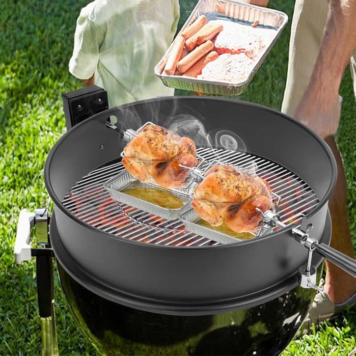 furculițe pentru rotiserie cu două capete – Set de furculițe