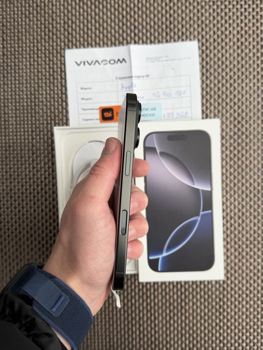 НОВ!/*ЛИЗИНГ*/ iPhone 16 Pro 128Gb Black Titanium 24М гарация