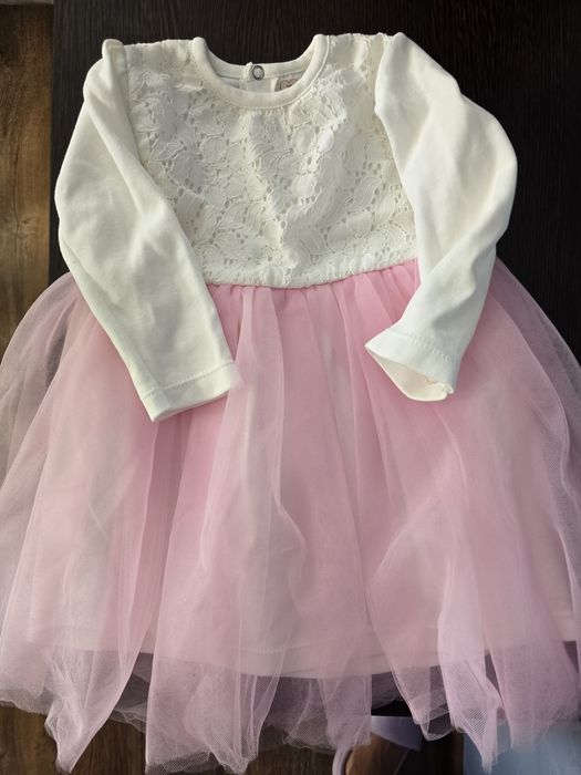 Платье нарядное  розовое детское