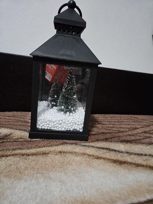 Decorațiune felinar  cu brăduț