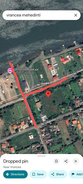 Teren intravilan pe malul Dunării în Vrancea Mehedinți