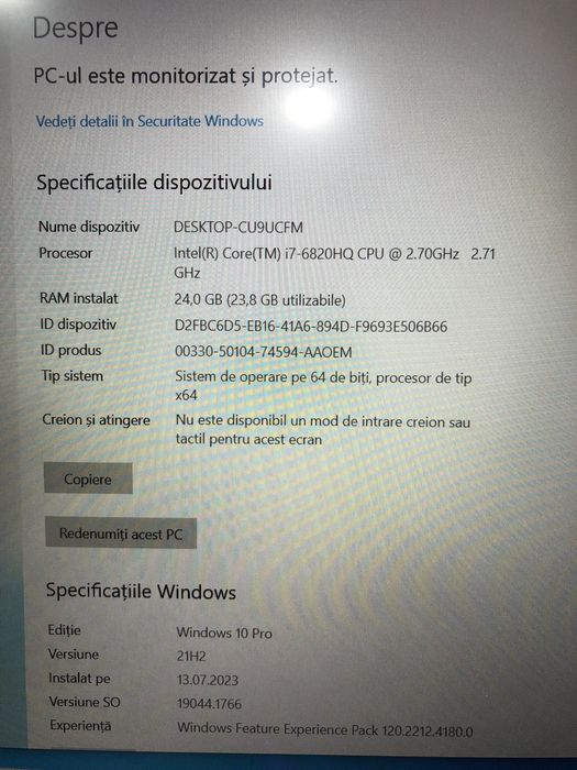 Laptop profesional Lenovo P50 M2 1TB