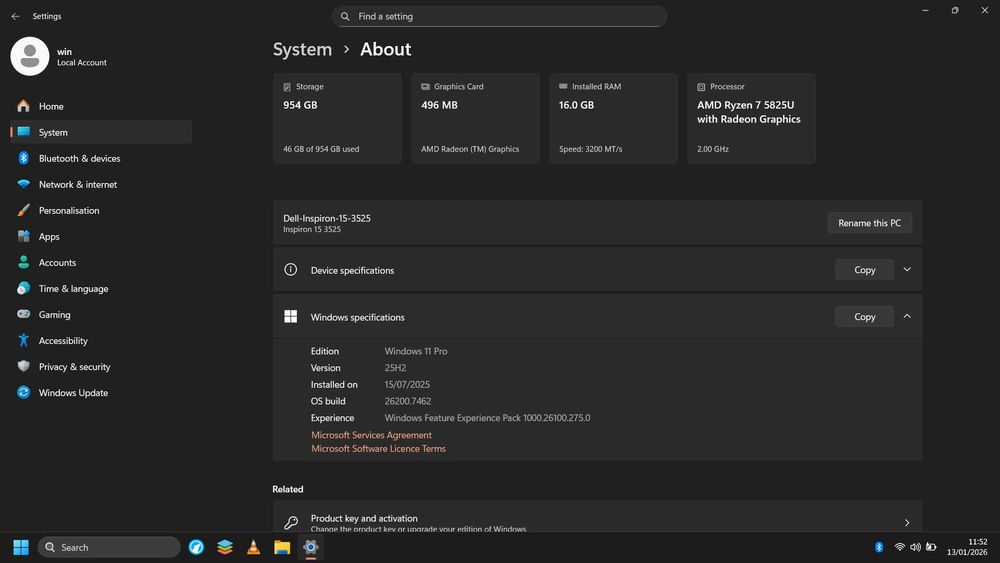 Laptop Dell Inspiron 15 3525
