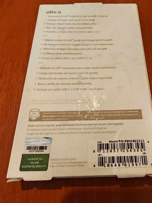 Безжично зарядно Moshi otto q 10W