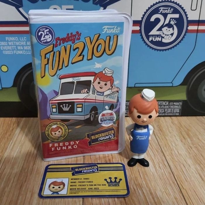 Funko Pop Freddy Blockbuster Rewind, Fun On the run